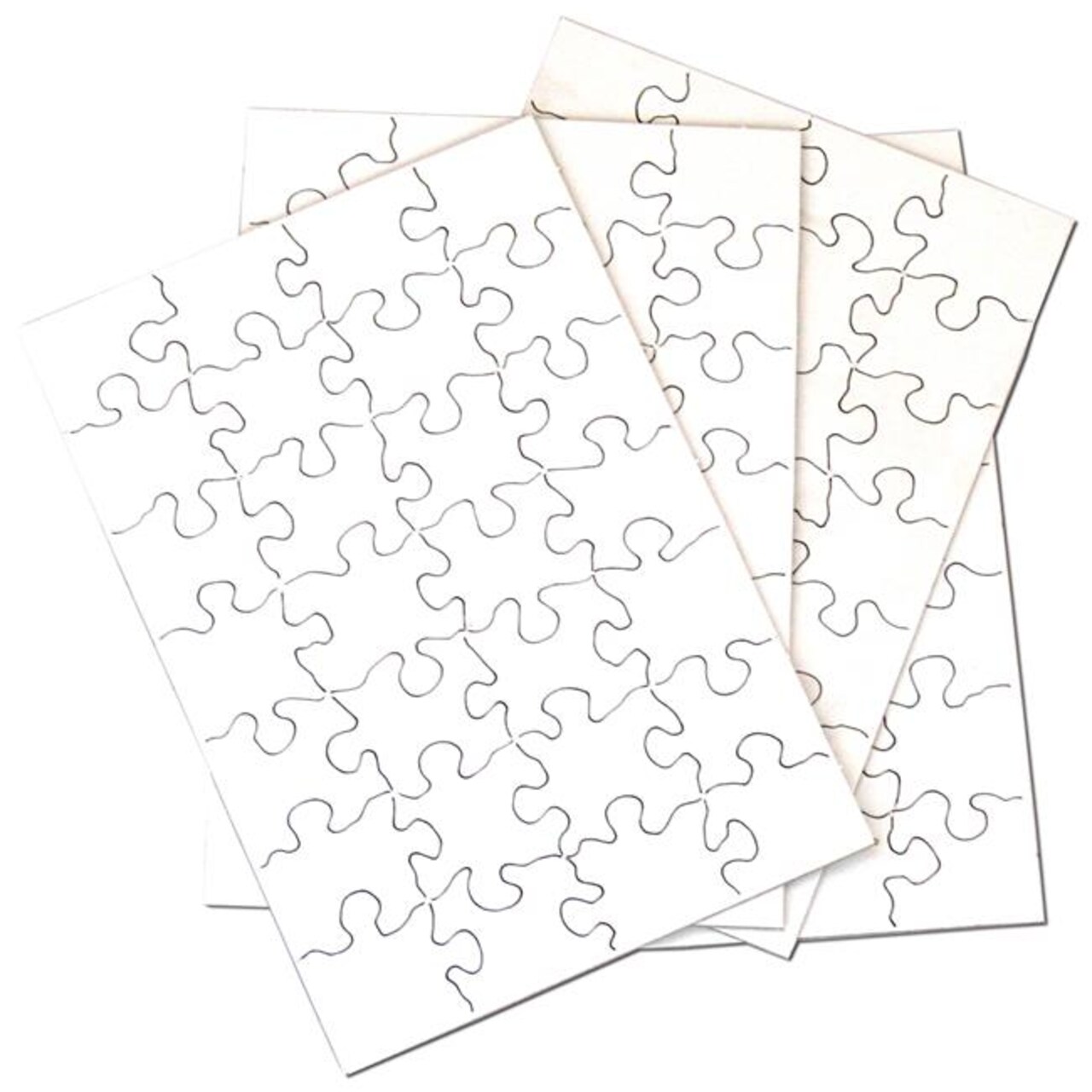 5.5 x 8 in. Puzzle-It Blank Puzzles - 28 Piece - 12 Per Pack